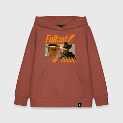 Толстовка детская хлопковая Fallout - ghoul, цвет: кирпичный