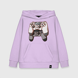 Толстовка детская хлопковая Dualshock 4, цвет: лаванда