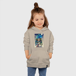 Толстовка детская хлопковая Принцесса Мононоке Аситака, цвет: миндальный — фото 2