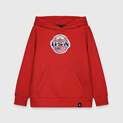 Толстовка детская хлопковая Style USA, цвет: красный