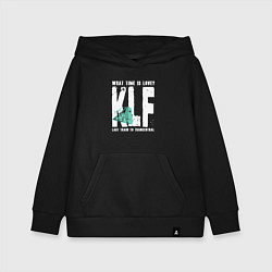 Толстовка детская хлопковая Klf - What time is love, цвет: черный