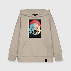 Толстовка детская хлопковая Реинкарнация безработного Эрис Бореас Грейрат, цвет: миндальный