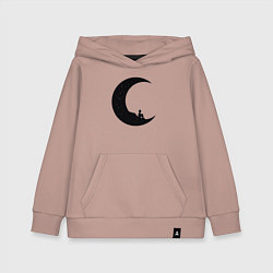 Толстовка детская хлопковая Moon boy, цвет: пыльно-розовый