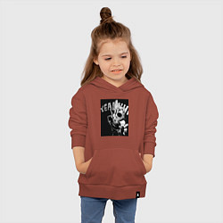 Толстовка детская хлопковая Моя геройская академия комментатор, цвет: кирпичный — фото 2