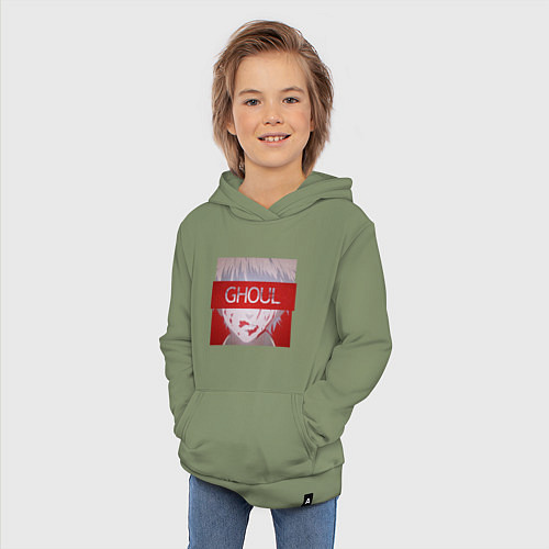 Детская толстовка-худи Канеки гуль / Авокадо – фото 3