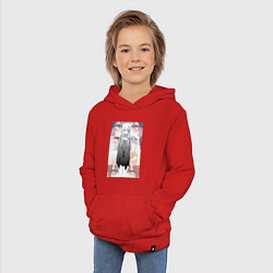 Толстовка детская хлопковая Эта фарфоровая кукла влюбилась, цвет: красный — фото 2