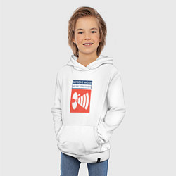 Толстовка детская хлопковая Depeche Mode - Music for the masses merch, цвет: белый — фото 2