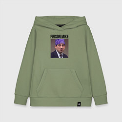 Толстовка детская хлопковая Prison mike Michael Scott - офис, цвет: авокадо