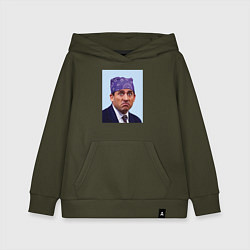 Толстовка детская хлопковая Michael Scott - Prison mike the office meme, цвет: хаки