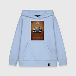 Толстовка детская хлопковая Mercedes-benz автомобиль, цвет: мягкое небо
