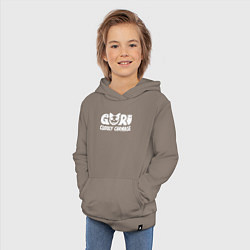 Толстовка детская хлопковая Goro cuddly carnage logotype, цвет: утренний латте — фото 2