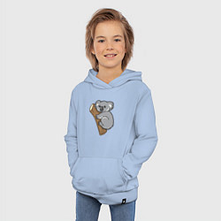 Толстовка детская хлопковая Koala, цвет: мягкое небо — фото 2
