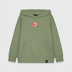 Толстовка детская хлопковая Удивительная рыба, цвет: авокадо