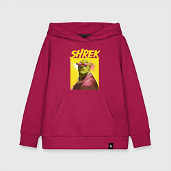 Толстовка детская хлопковая Гламурный Шрек, цвет: маджента