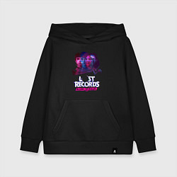 Толстовка детская хлопковая Персонажи Lost records bloom and rage, цвет: черный