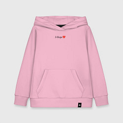 Толстовка детская хлопковая BTS - J-hope, цвет: светло-розовый