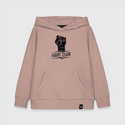 Толстовка детская хлопковая Fight club warrior, цвет: пыльно-розовый
