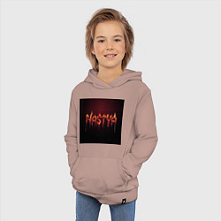Толстовка детская хлопковая Огненное имя Настя, цвет: пыльно-розовый — фото 2
