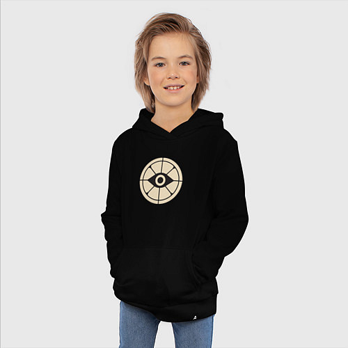 Детская толстовка-худи Глаз в прицеле deadlock / Черный – фото 3