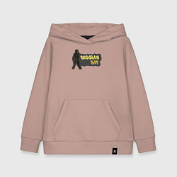 Толстовка детская хлопковая Рэпер, цвет: пыльно-розовый