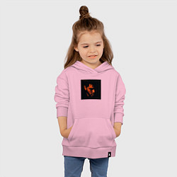 Толстовка детская хлопковая The Weeknd Trilogy, цвет: светло-розовый — фото 2