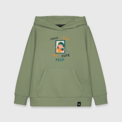 Толстовка детская хлопковая Счастье в кадре, цвет: авокадо