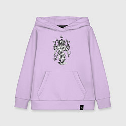 Толстовка детская хлопковая Ван-Пис Зоро Ророноа ашура, цвет: лаванда
