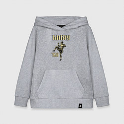 Толстовка детская хлопковая Крутой боец муай тай, цвет: меланж