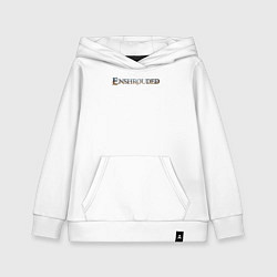 Толстовка детская хлопковая Enshrouded logo, цвет: белый