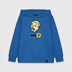 Толстовка детская хлопковая Vault boy - covid 19, цвет: синий