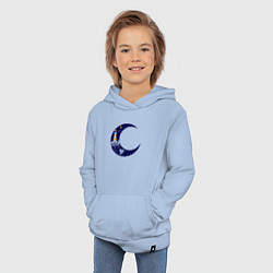 Толстовка детская хлопковая Лунный маяк, цвет: мягкое небо — фото 2