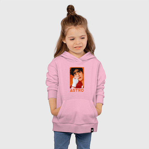 Детская толстовка-худи Astro MJ / Светло-розовый – фото 4