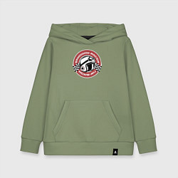 Толстовка детская хлопковая Мото-гонки с самогоном, цвет: авокадо