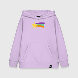 Толстовка детская хлопковая Радужный свитер Мэйбл, цвет: лаванда