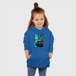 Толстовка детская хлопковая Cyber Totoro - ninja, цвет: синий — фото 2