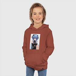 Толстовка детская хлопковая Геншин Гань Юй, цвет: кирпичный — фото 2