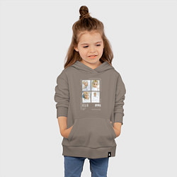 Толстовка детская хлопковая Felix stray kids cute, цвет: утренний латте — фото 2