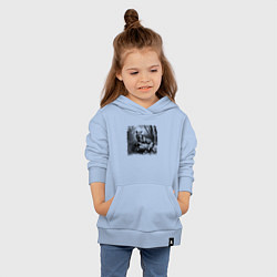 Толстовка детская хлопковая Отдыхающая лиса, цвет: мягкое небо — фото 2