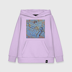 Толстовка детская хлопковая Великая китайская стена, цвет: лаванда
