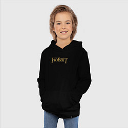 Толстовка детская хлопковая The hobbit logo, цвет: черный — фото 2