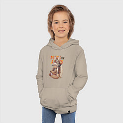 Толстовка детская хлопковая Созданный в бездне - Наначи, цвет: миндальный — фото 2