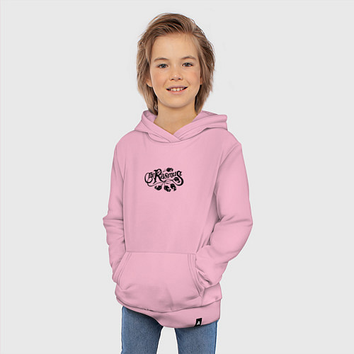 Детская толстовка-худи The Rasmus - black logo / Светло-розовый – фото 3