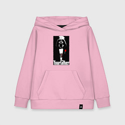 Толстовка детская хлопковая Крёстный отец Дарт Вейдер, цвет: светло-розовый