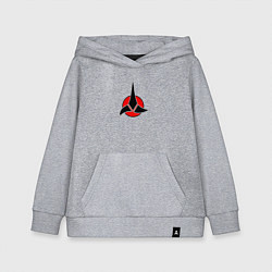 Толстовка детская хлопковая Klingon, цвет: меланж