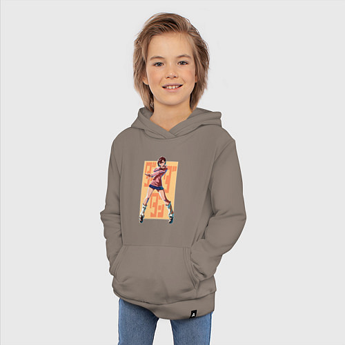 Детская толстовка-худи Momo Ayase / Утренний латте – фото 3