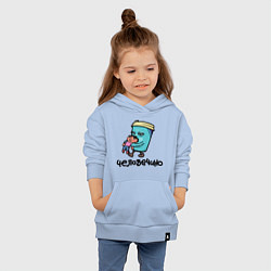 Толстовка детская хлопковая Человечино, цвет: мягкое небо — фото 2