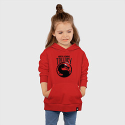 Толстовка детская хлопковая Mortal kombat trilogy, цвет: красный — фото 2