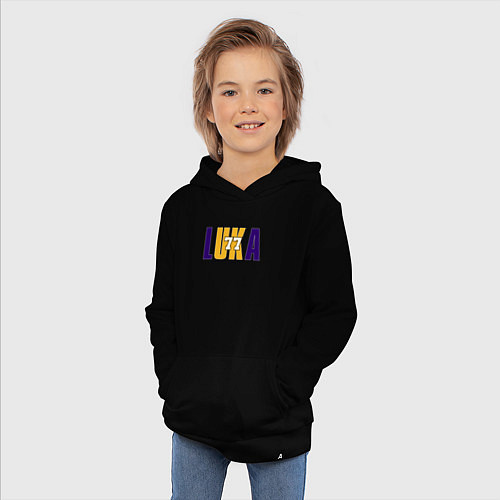 Детская толстовка-худи Lakers Luka / Черный – фото 3