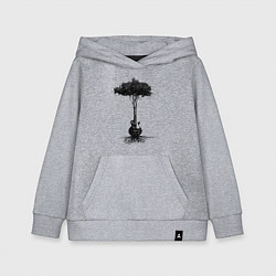 Толстовка детская хлопковая Гитарное дерево, цвет: меланж