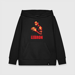 Толстовка детская хлопковая King James Lebron, цвет: черный